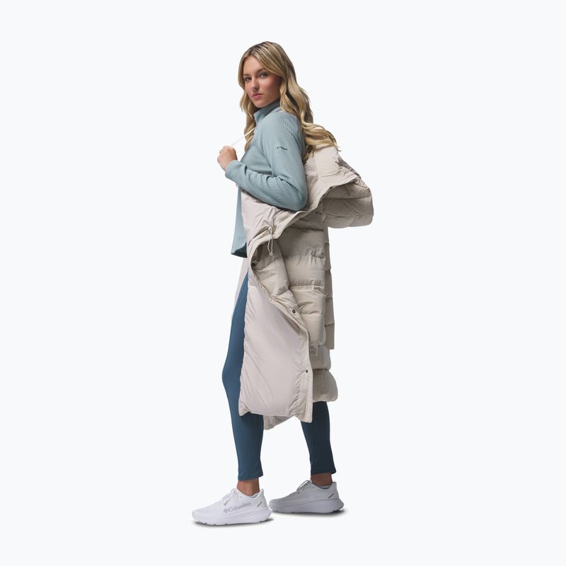 Palton fleece pentru femei Columbia Amaze Puff Long Hooded dark stone 18