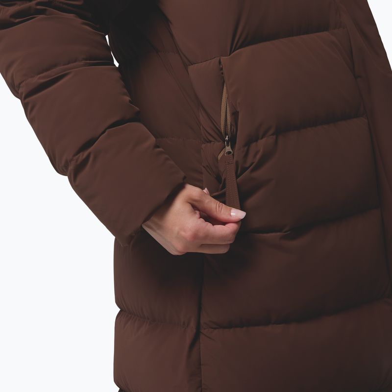 Palton fleece pentru femei Columbia Amaze Puff Long Hooded tobacco 14