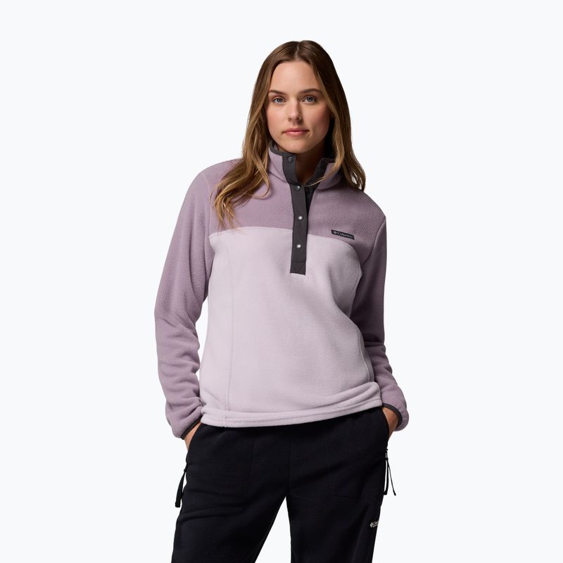 Bluză pentru femei Columbia Benton Springs 1/2 Snap lavender pearl/shale purple/shark