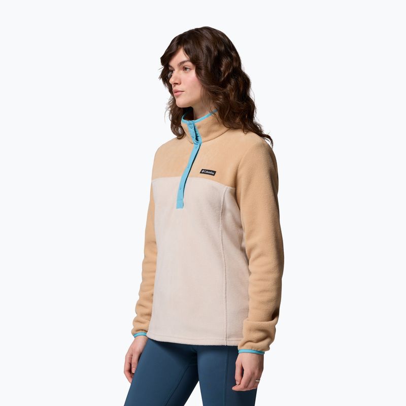 Bluză pentru femei Columbia Benton Springs 1/2 Snap dark stone/canoe/vintage blue 4