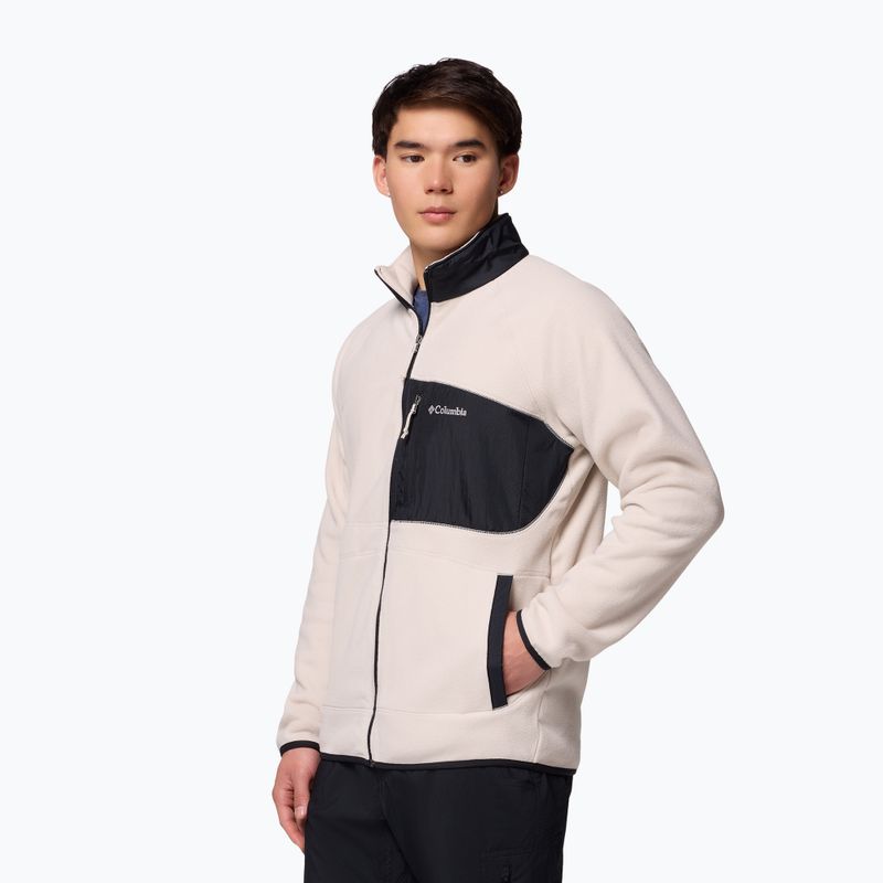 Bluză fleece pentru bărbați Columbia Fast Trek Overlay Full Zip dark stone/black 5