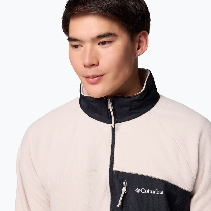 Bluză fleece pentru bărbați Columbia Fast Trek Overlay Full Zip dark stone/black 6