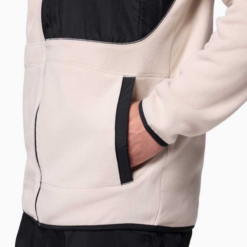 Bluză fleece pentru bărbați Columbia Fast Trek Overlay Full Zip dark stone/black 7