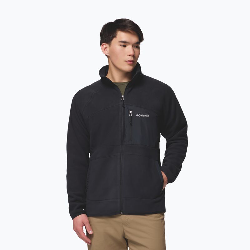 Bluză fleece pentru bărbați Columbia Fast Trek Overlay Full Zip black 5