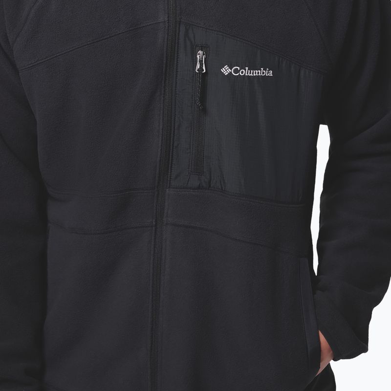 Bluză fleece pentru bărbați Columbia Fast Trek Overlay Full Zip black 7