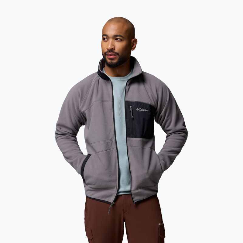 Bluză fleece pentru bărbați Columbia Fast Trek Overlay Full Zip city grey/black 5