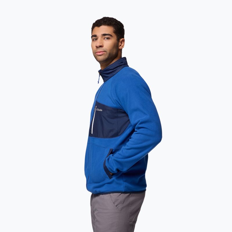 Bluză fleece pentru bărbați Columbia Fast Trek Overlay Full Zip mt blue/coll navy 4