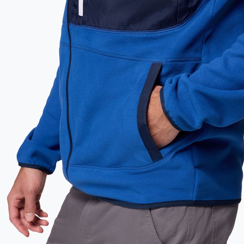 Bluză fleece pentru bărbați Columbia Fast Trek Overlay Full Zip mt blue/coll navy 7
