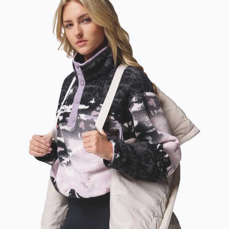 Geacă cu puf pentru femei Columbia Amaze Puff Mid Hooded dark stone 15