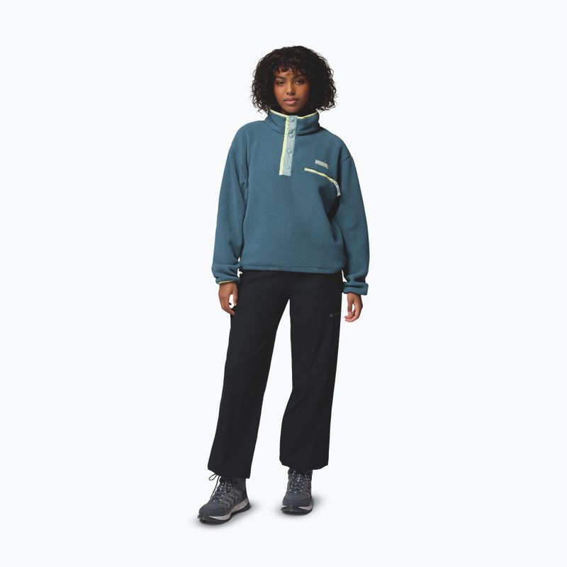 Bluză fleece pentru femei Columbia Helvetia II Cropped Half Snap Fleece everblue/crushed blue/citron haze 2