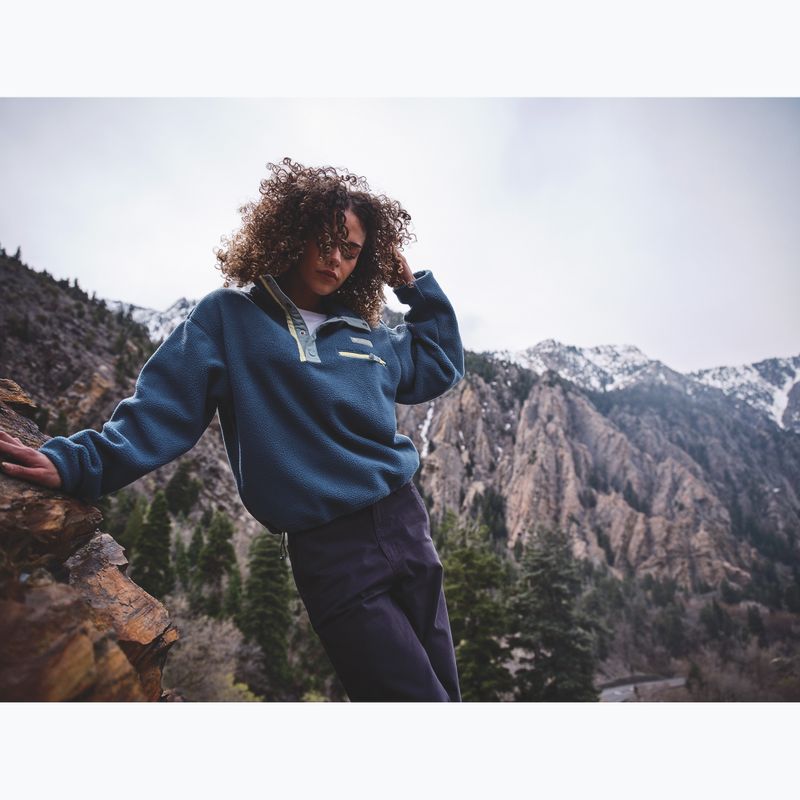 Bluză fleece pentru femei Columbia Helvetia II Cropped Half Snap Fleece everblue/crushed blue/citron haze 7