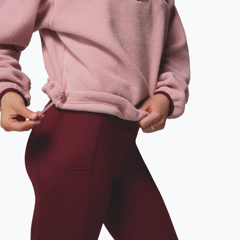 Bluză fleece pentru femei Columbia Helvetia II Cropped Half Snap Fleece eraser pink/fig/rich wine 6