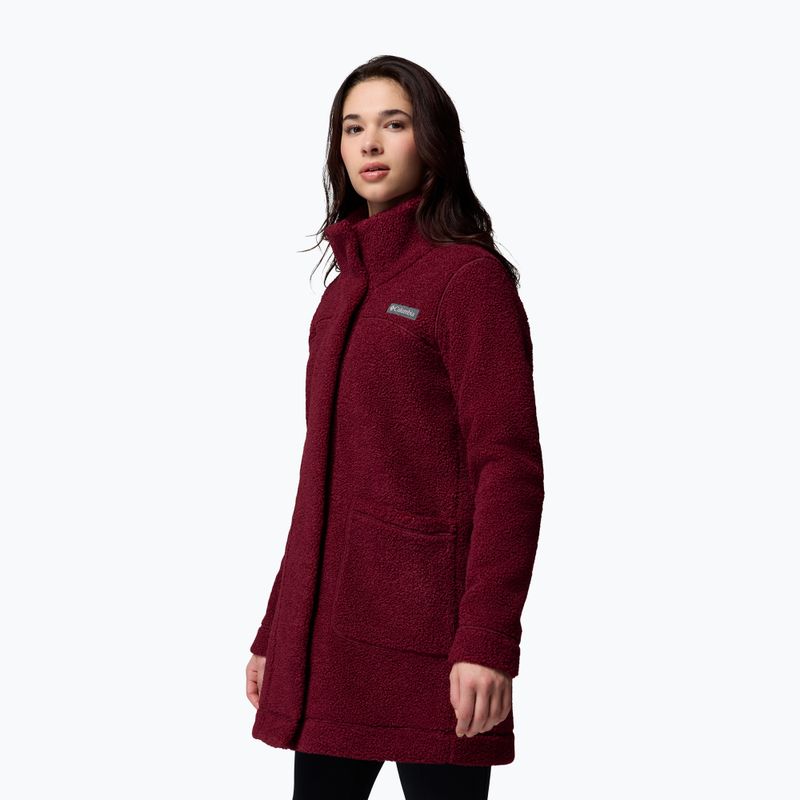 Geacă polar damă Columbia Panorama Long rich wine 4