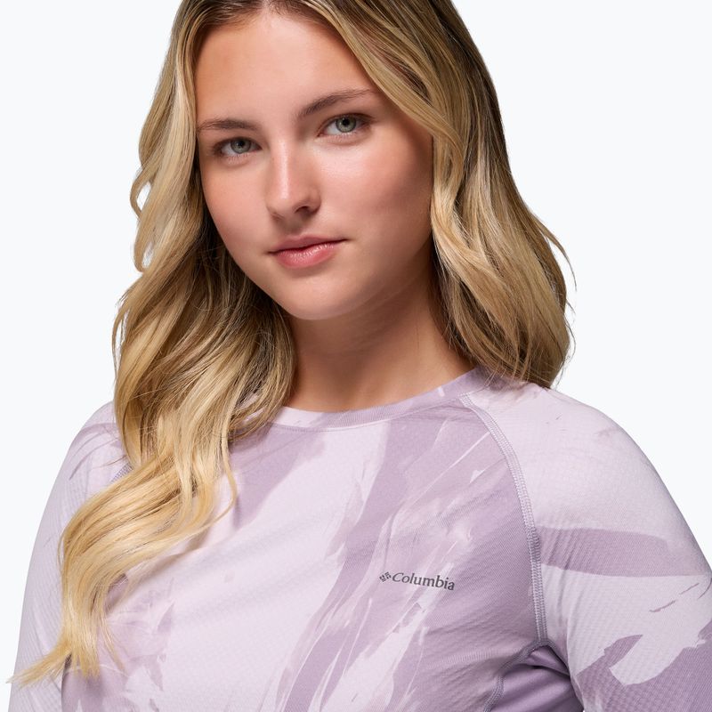 Longsleeve termoactiv pentru femei Columbia Omni-Heat Infinity Knit shale purple snowflight tonal 5