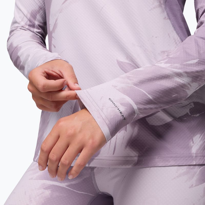 Longsleeve termoactiv pentru femei Columbia Omni-Heat Infinity Knit shale purple snowflight tonal 6