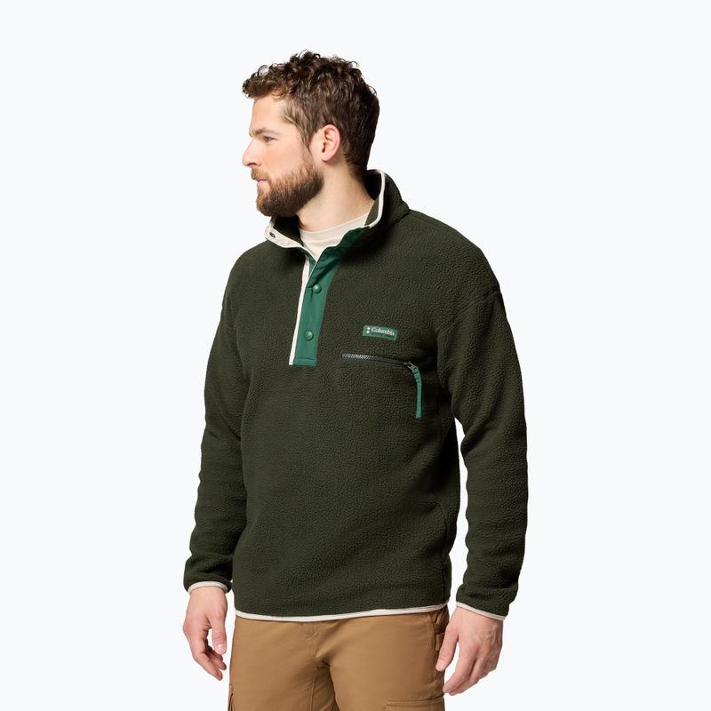 Bluză fleece pentru bărbați Columbia Helvetia II Half Snap Fleece greenspace 4