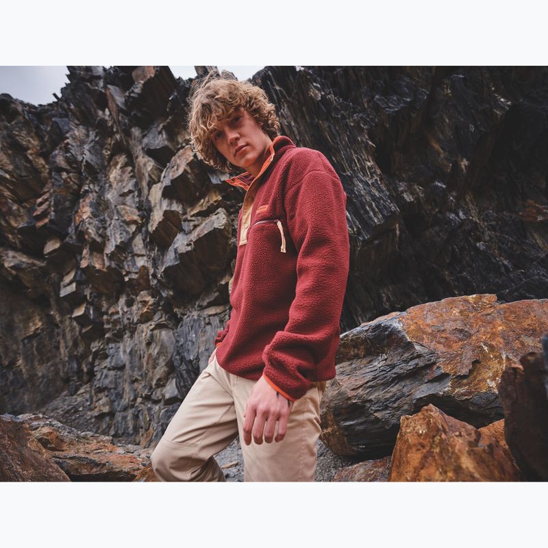 Bluză fleece pentru bărbați Columbia Helvetia II Half Snap Fleece rich wine 7