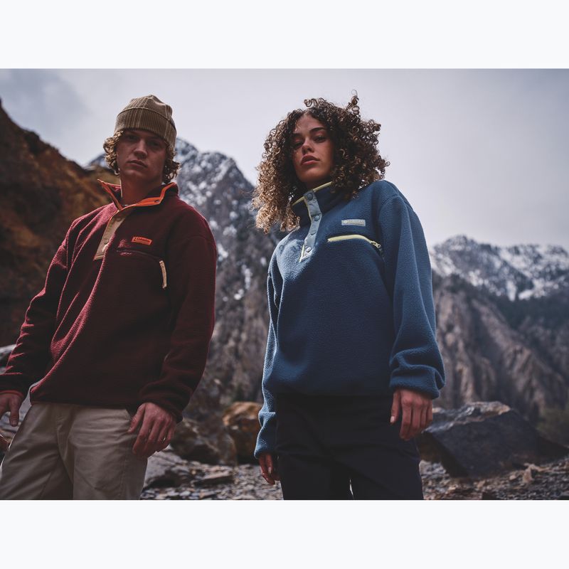 Bluză fleece pentru bărbați Columbia Helvetia II Half Snap Fleece rich wine 9