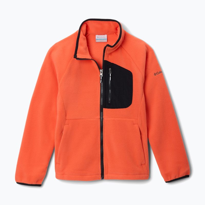Bluză fleece pentru copii Columbia Fast Trek IV Fleece Full Zip zing/black