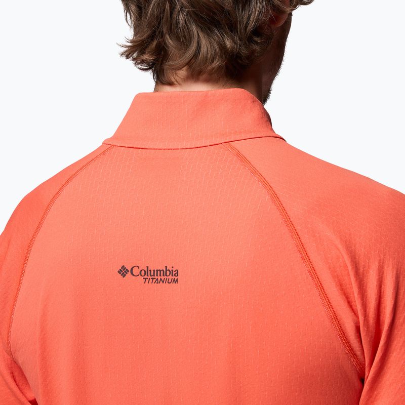 Bluză pentru bărbați Columbia DriVenture Half Zip zing/white 6