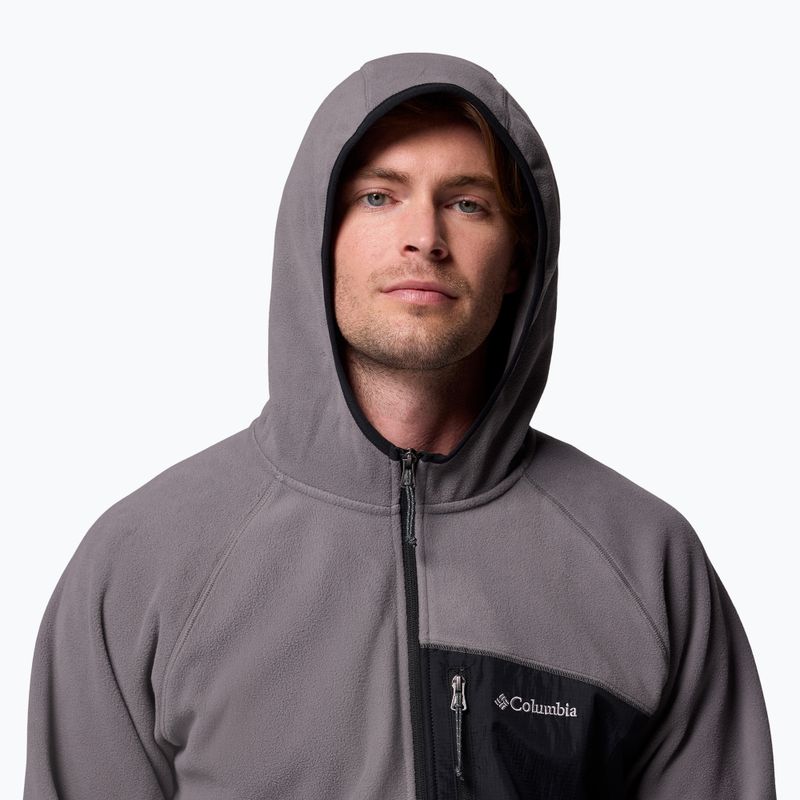 Bluză pentru bărbați Columbia Fast Trek Overlay Hooded city grey/black 6