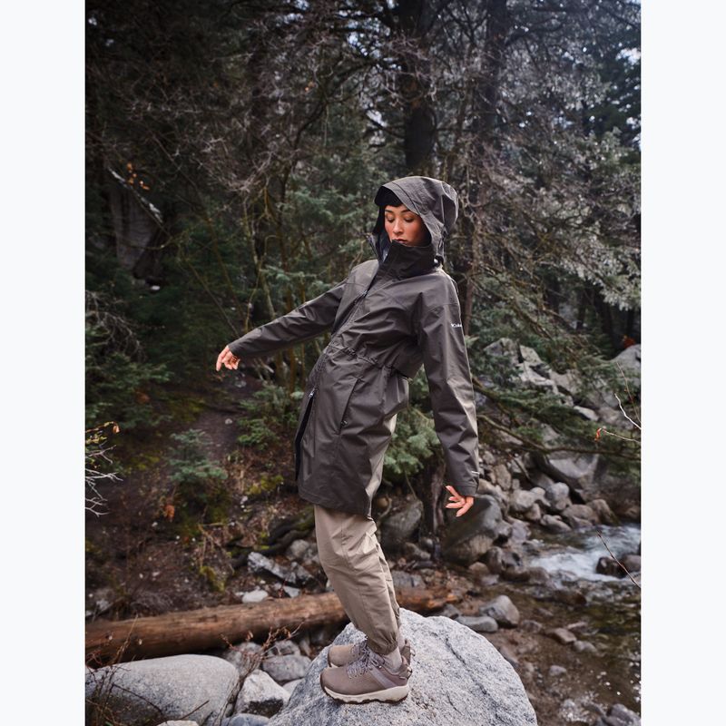 Încălțăminte de trekking pentru femei Columbia Newton Nimble Leather kettle/cloud grey 11