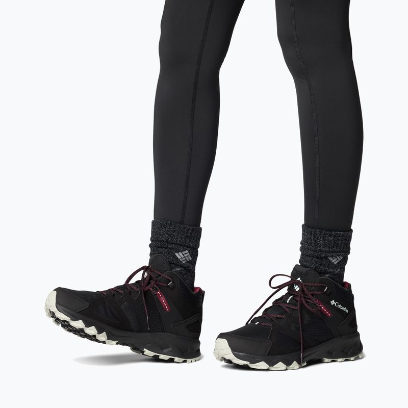 Încălțăminte de trekking pentru femei Columbia Peakfreak Hera Mid Outdry black/deep madeira 8