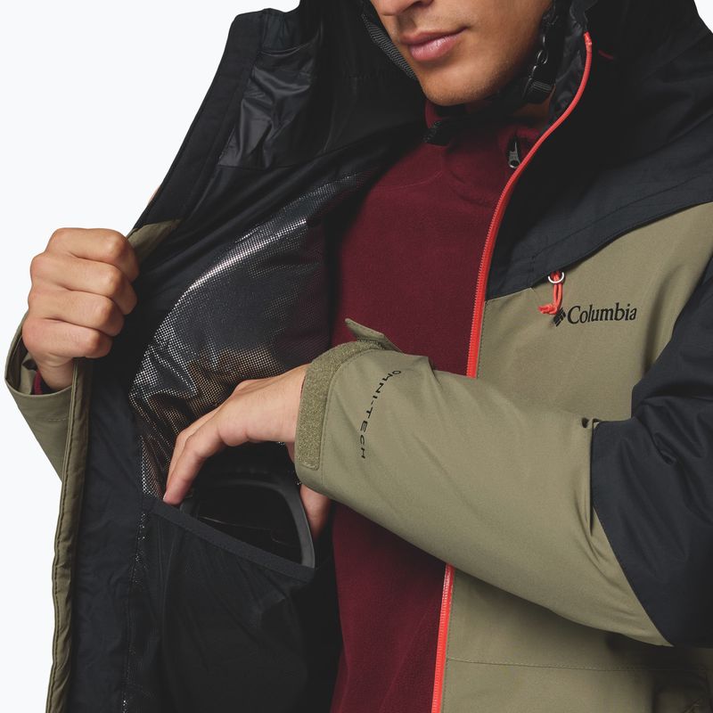 Geacă de schi pentru bărbați Columbia Iceberg Point II stone green/black 10