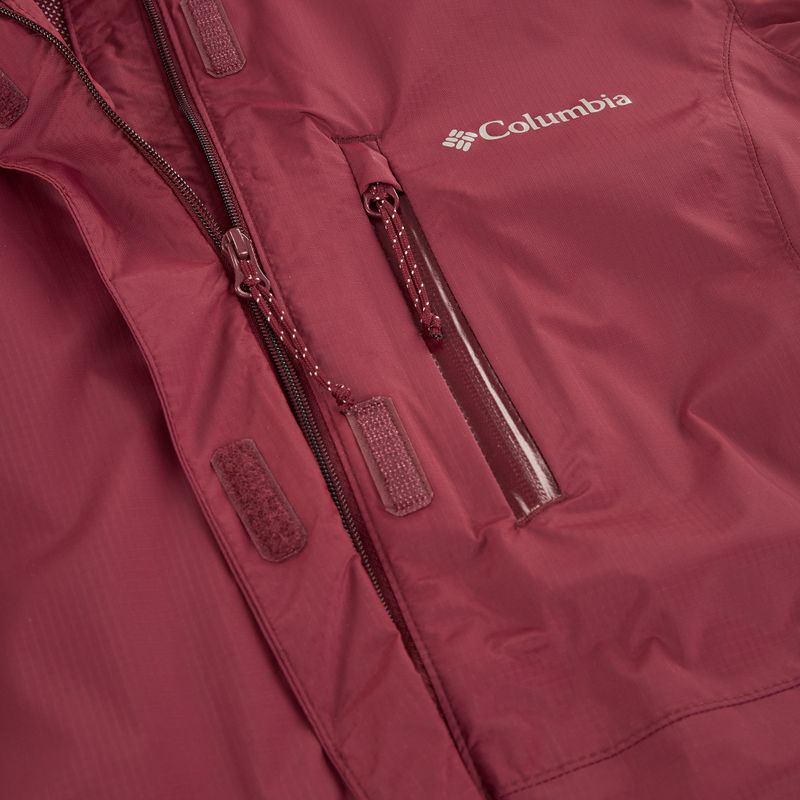 Geacă de ploaie pentru femei Columbia Pouring Adventure III rich wine 14