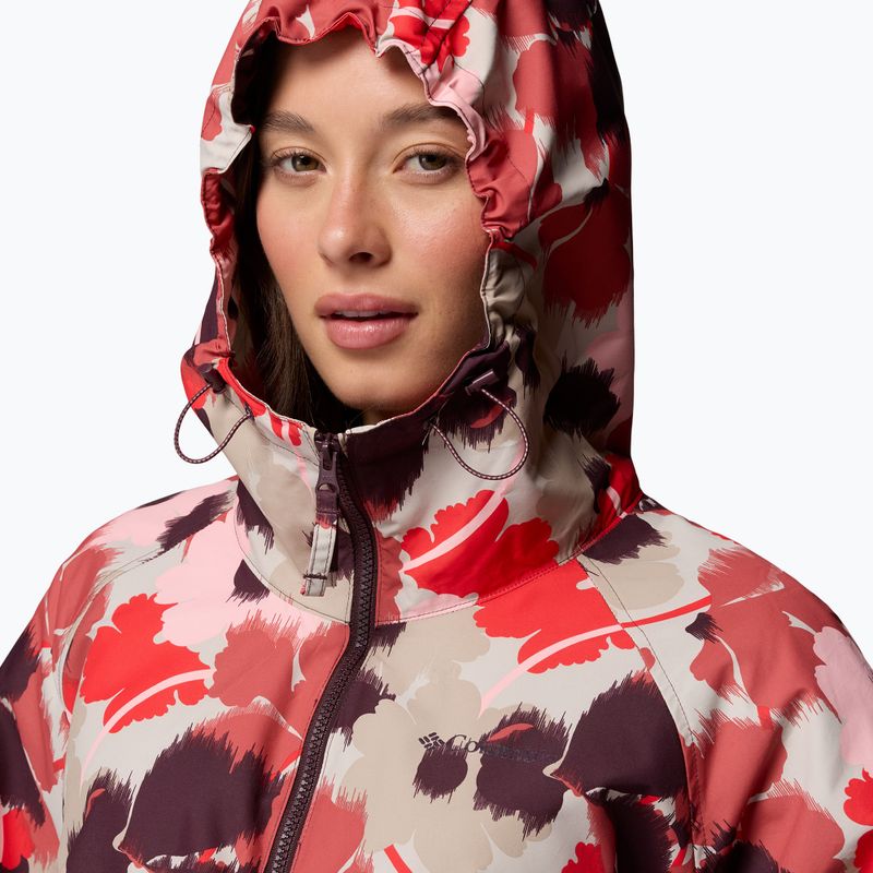 Geacă împotriva vântului pentru femei Columbia Spire Valley Printed Windbreaker washed red ikatbloom print/moonvista 6