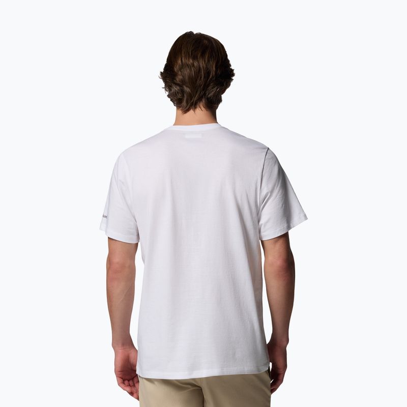 Tricou pentru bărbați Columbia CSC Seasonal Graphic white/heavenly stacked gem 3