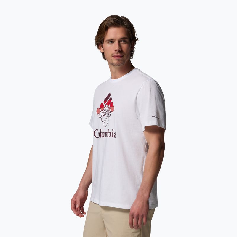 Tricou pentru bărbați Columbia CSC Seasonal Graphic white/heavenly stacked gem 4