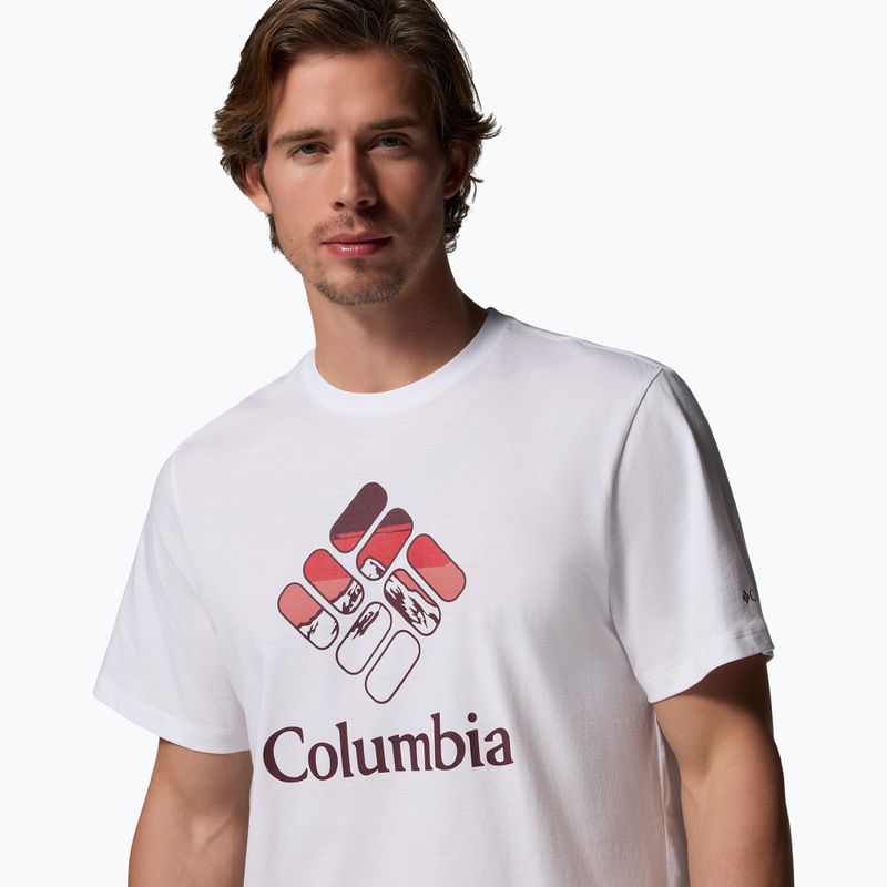 Tricou pentru bărbați Columbia CSC Seasonal Graphic white/heavenly stacked gem 5