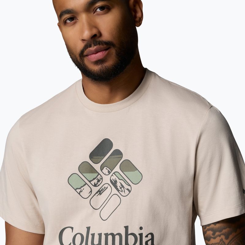 Tricou pentru bărbați Columbia CSC Seasonal Graphic dark stone/heavenly stacked gem 5