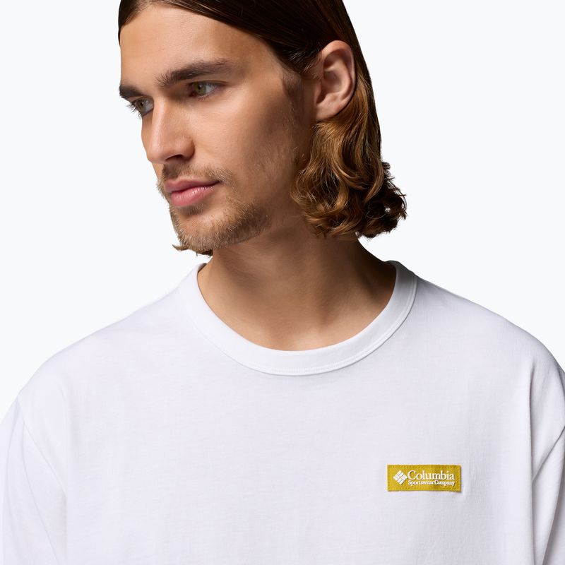 Tricou pentru bărbați Columbia CSC Heavyweight Iconic Tee white/repeated peaks 4