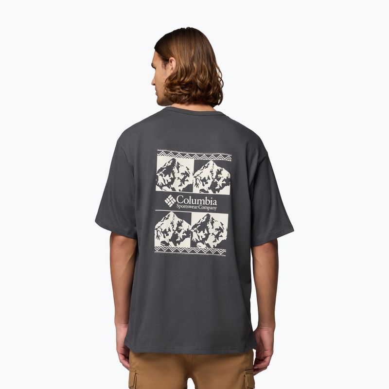 Tricou pentru bărbați Columbia CSC Heavyweight Iconic Tee shark/repeated peaks 3