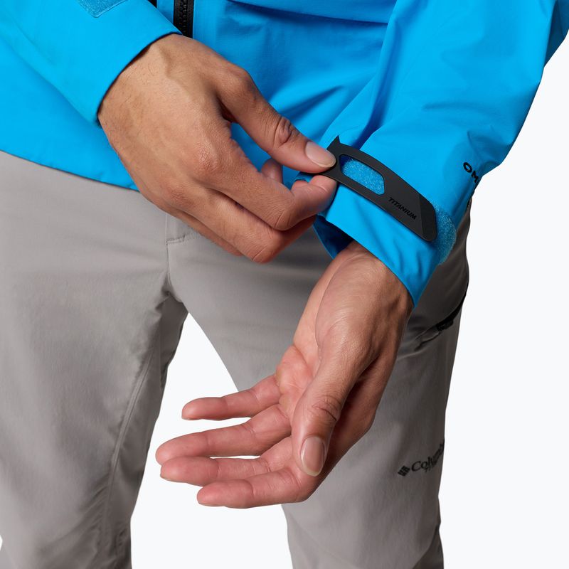 Geacă softshell pentru bărbați Columbia Saudan Pro 3L compass blue 11