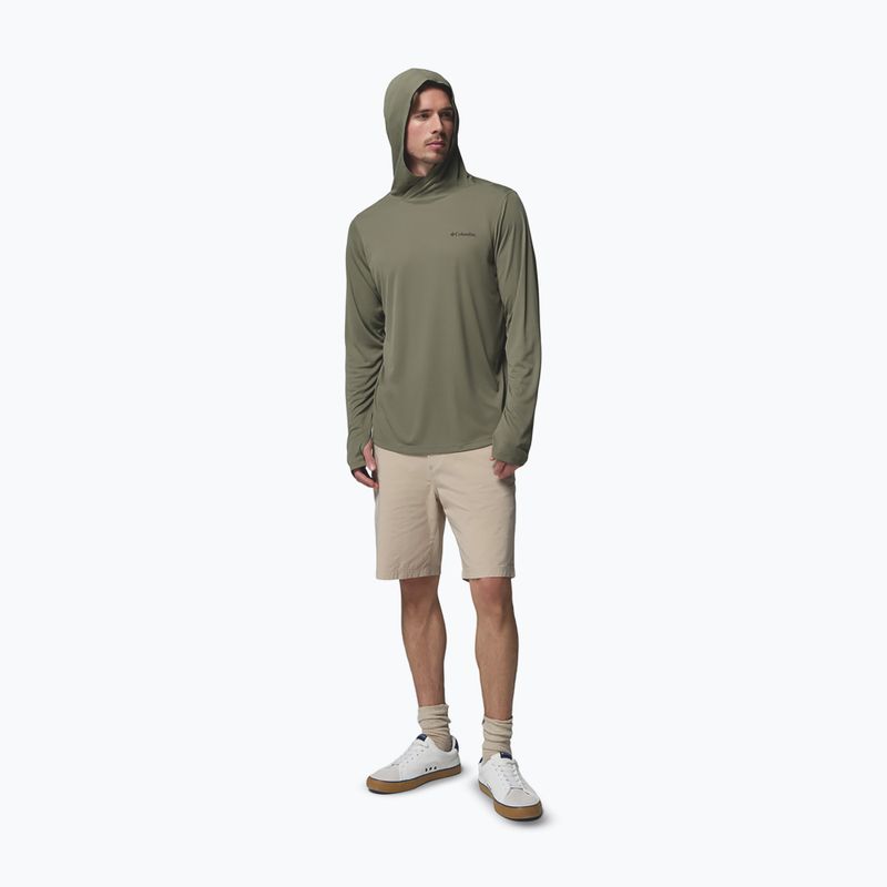 Bluză de trekking pentru bărbați Columbia Zero Rules Lite Hoodie stone green 2