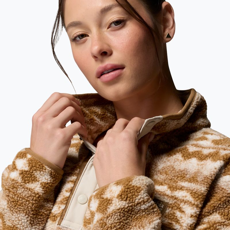 Bluză fleece pentru femei Columbia Helvetia II Printed Cropped Half Snap delta/retrotree 5