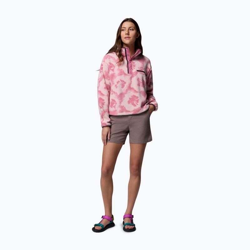 Bluză fleece pentru femei Columbia Helvetia II Printed Cropped Half Snap rosette/sprayflower 2