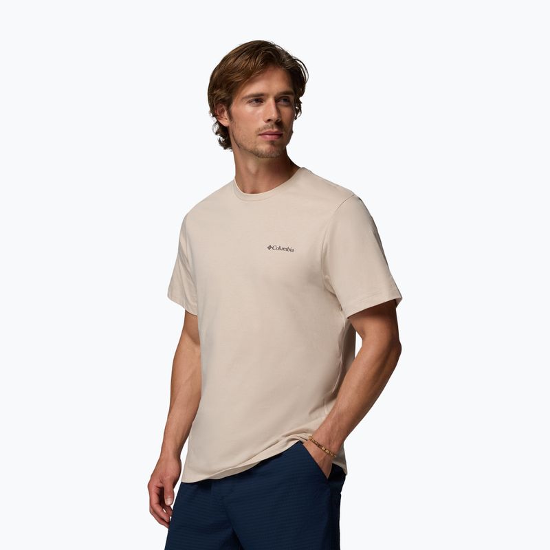 Tricou pentru bărbați Columbia CSC Basic Logo Back Tee dark stone linework c badge 4