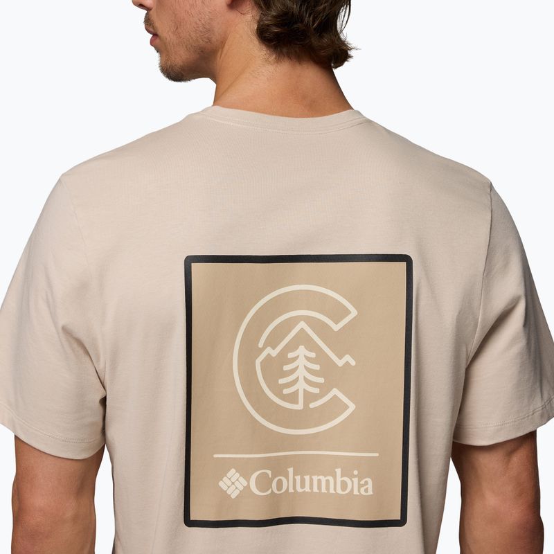 Tricou pentru bărbați Columbia CSC Basic Logo Back Tee dark stone linework c badge 5