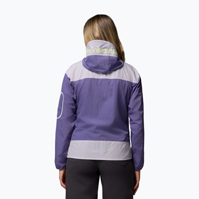 Geacă împotriva vântului pentru femei Columbia Challenger II Windbreaker stormwatch/lavender pearl 3
