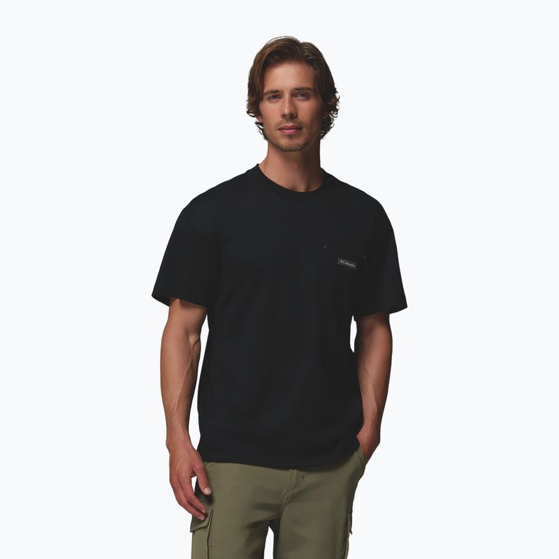 Tricou pentru bărbați Columbia Echo Passage SS Crew black