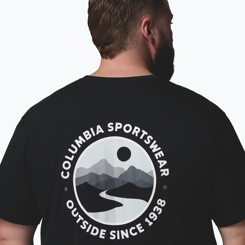 Tricou pentru bărbați Columbia CSC Outdoor back graphic black/scoped view 6