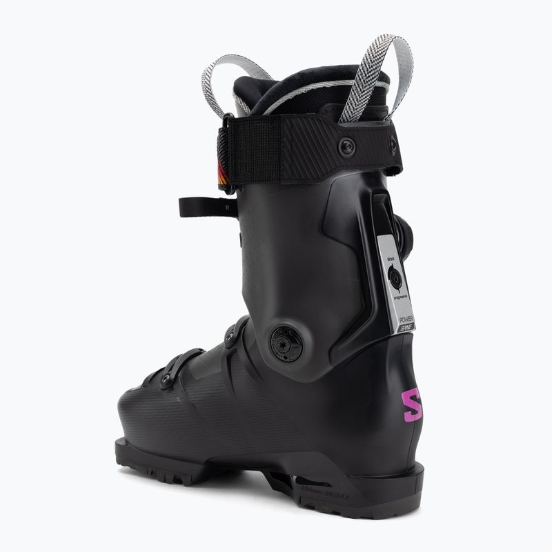 Încălțăminte de schi pentru femei Salomon S/Pro Supra Dual Boa 115 W black/beluga metallic/beetroot purple 2