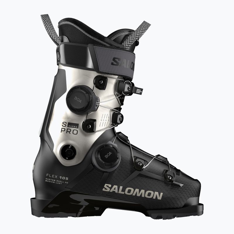 Ghete de schi pentru femei Salomon S/PRO Supra Dual Boa 105 W GW black/light bronze metallic/black