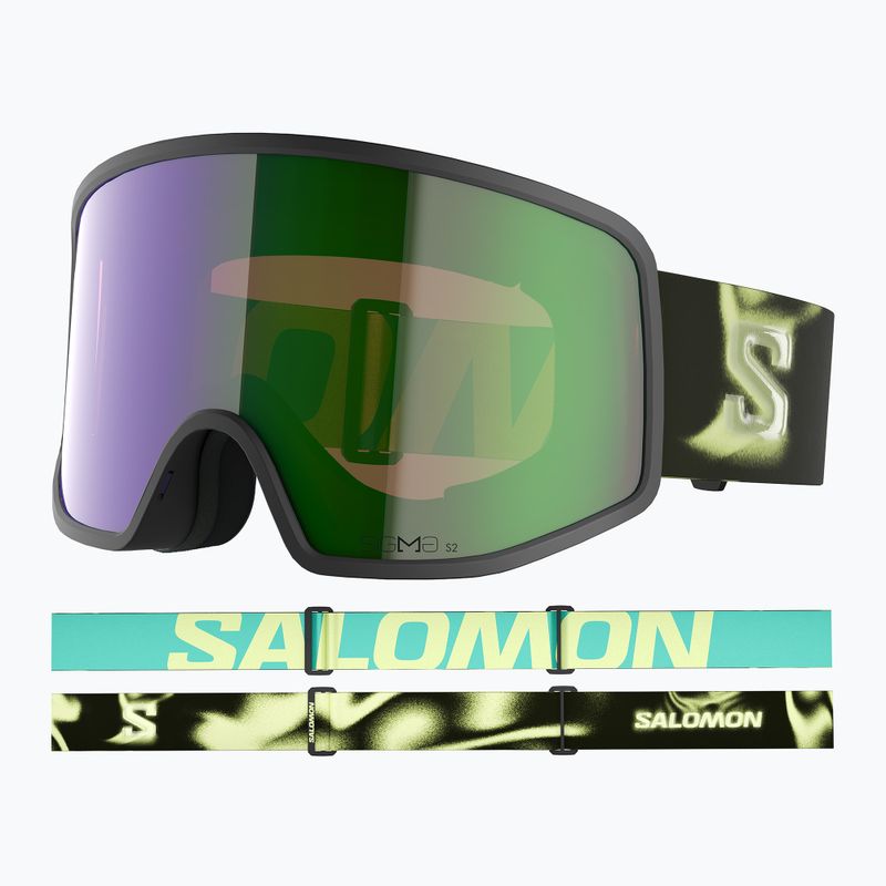 Ochelari de schi Salomon Sentry Pro Sigma black/sigma emerald 5