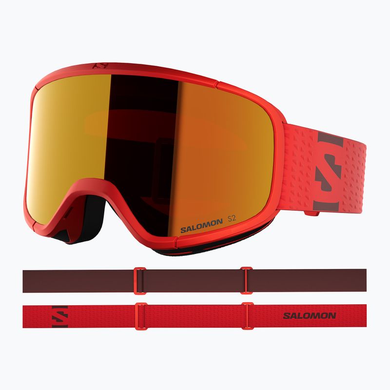 Ochelari de schi Salomon Aksium 2.0 cherry tomato/ml mid red 5