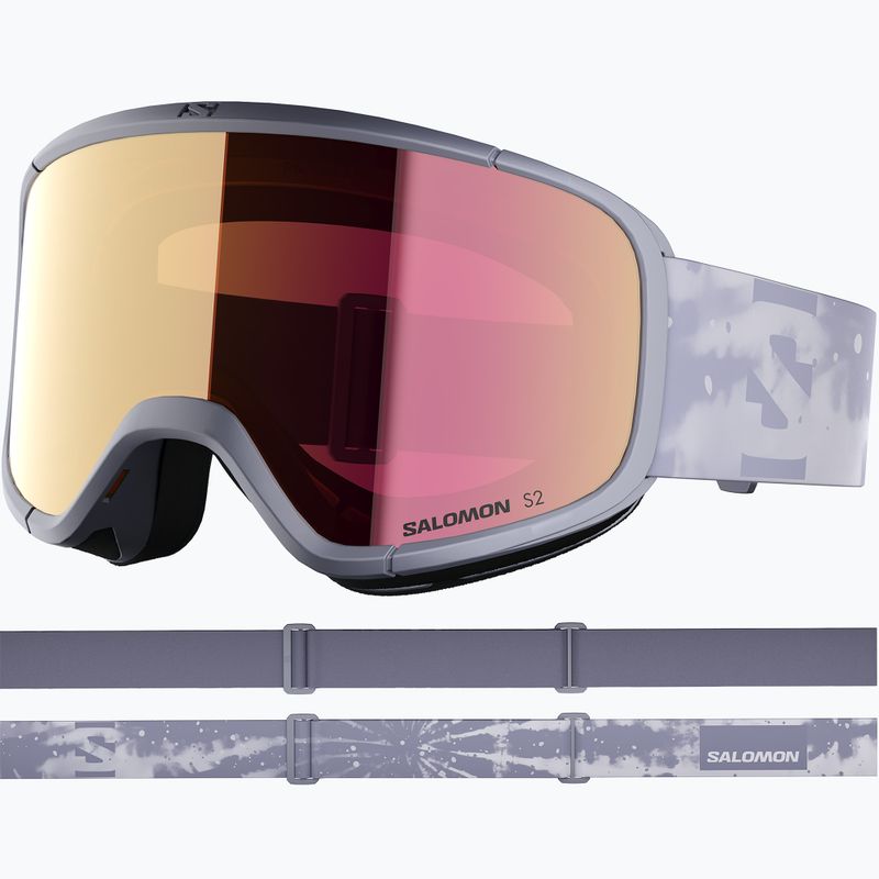 Ochelari de schi Salomon Aksium 2.0 S2 blue granite/ml ruby 2